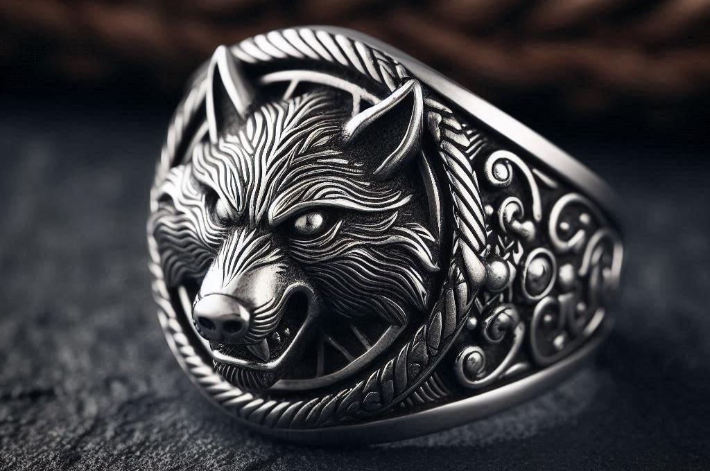 Unleashing the Power of the Wolf: The Viking Wolf Head Ring ...