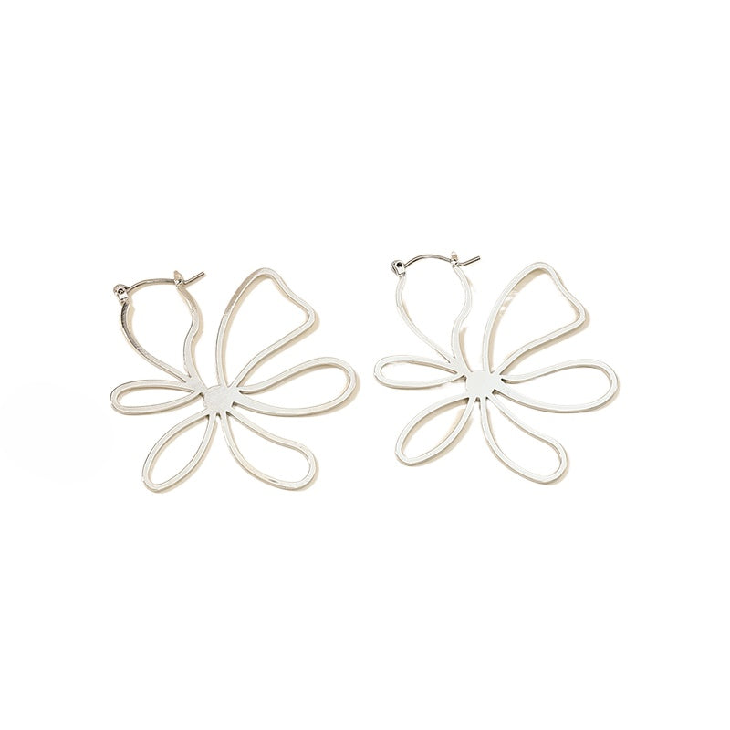 Elegant Vienna Verve Metal Earrings - Chic Cross-Border Design