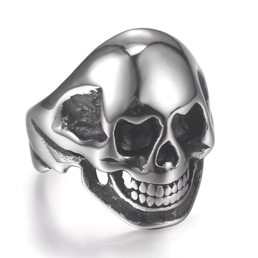 Titanium Steel Skull Ring - Bold European and American Style for the Modern Man