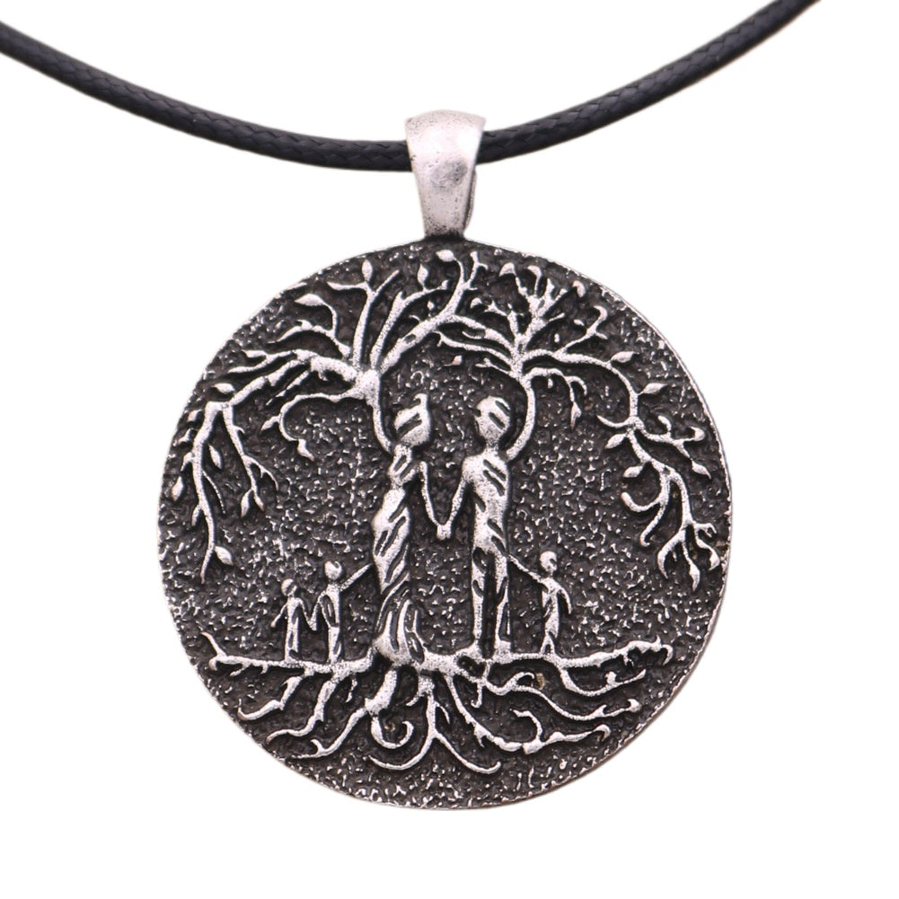 Viking Pirate Family Tree Necklace - European Mythology Jewelry