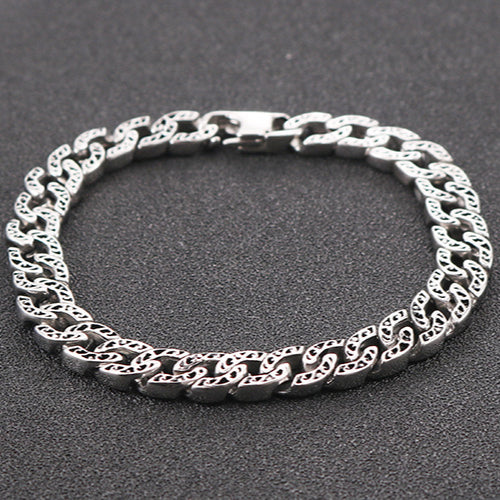 Titanium Steel Men's Bracelet with Fashionable Totem Design – Simple and Stylish Jewelry for Him