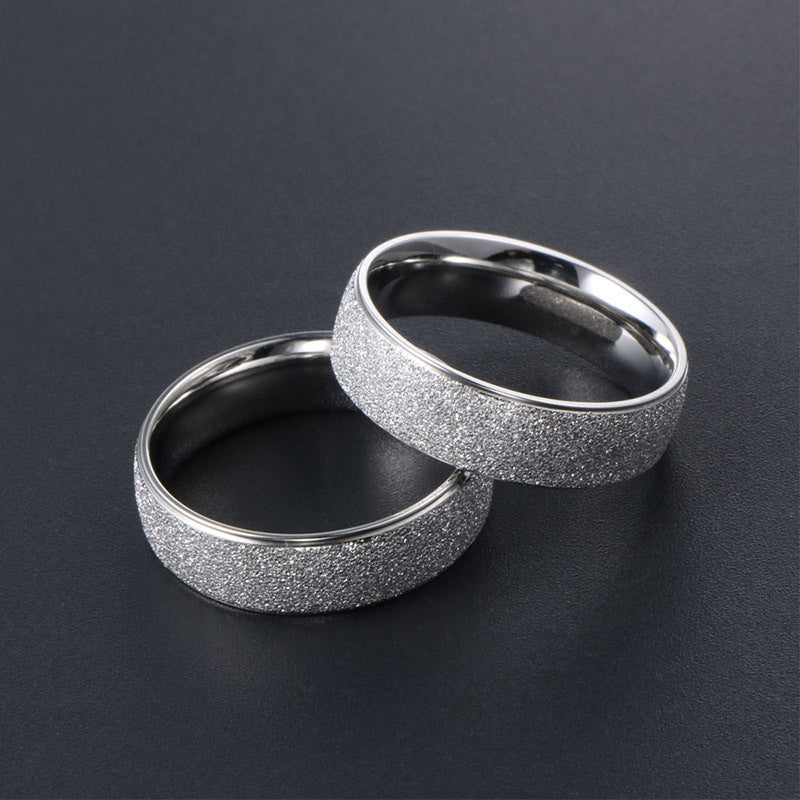 Titanium Steel Couple Rings for Men and Women - Fashionable Accessories for Marriage Proposals