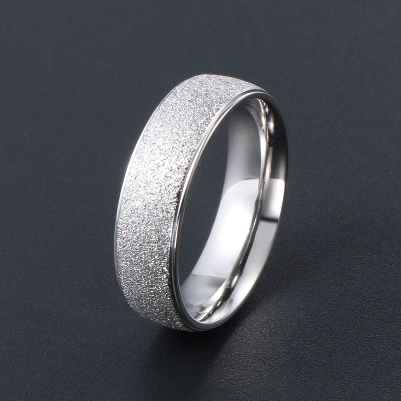 Titanium Steel Couple Rings for Men and Women - Fashionable Accessories for Marriage Proposals