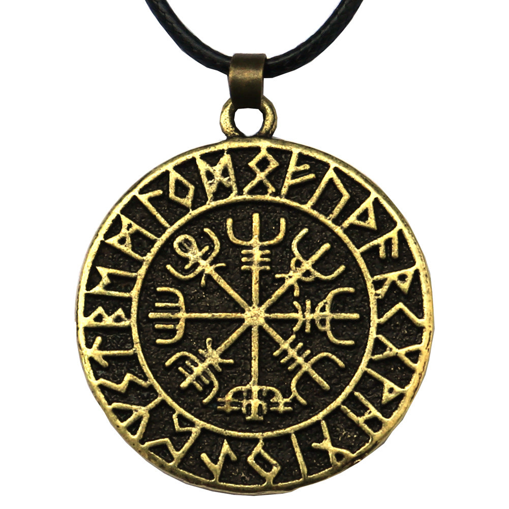 Viking Heritage Men's Necklace with Sailing Compass Detail