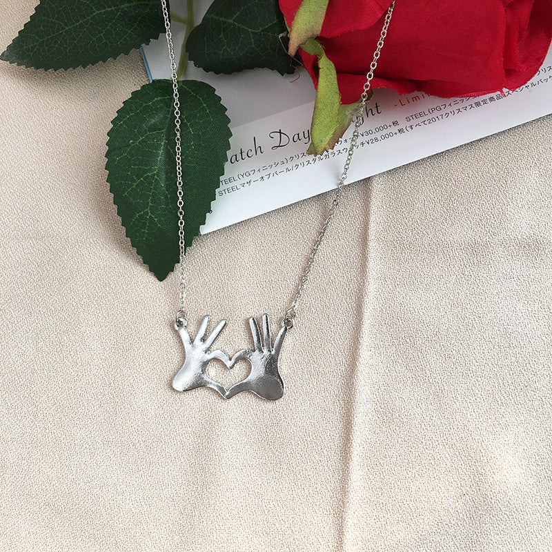 Alloy Love Gesture Necklace - Vienna Verve Collection