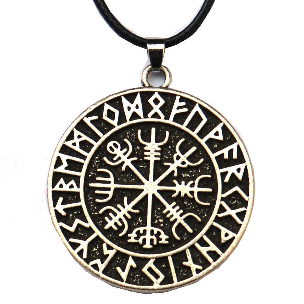 Viking Heritage Men's Necklace with Sailing Compass Detail