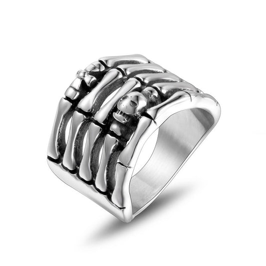 Ghost Claw Titanium Steel Punk Ring for Men - Trendy Fashion Jewelry