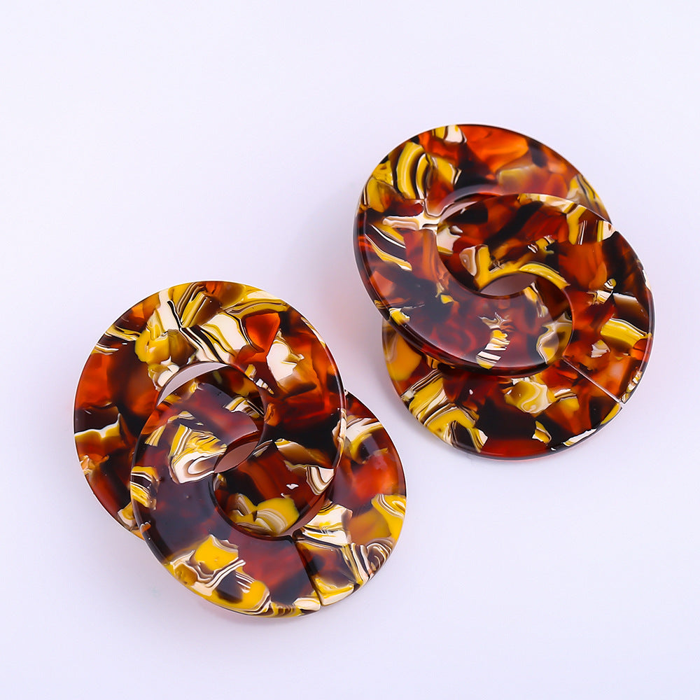 Wholesale Vienna Verve Resin Earrings With Metal Needle