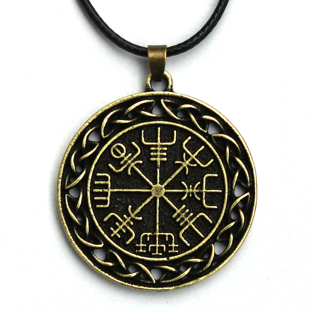 Viking Heritage Men's Necklace with Sailing Compass Detail