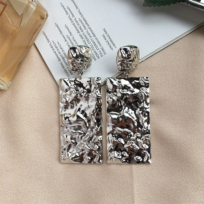 Retro Chic European and American Alloy Statement Earrings - Vienna Verve Collection