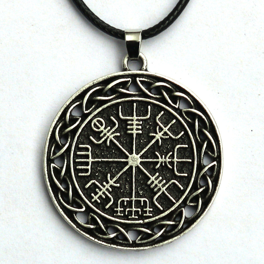 Viking Heritage Men's Necklace with Sailing Compass Detail