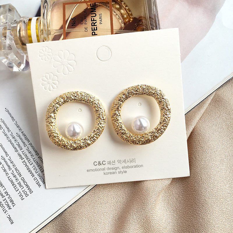 Wholesale Cross-Border Trade Irregular Circle Earrings - Vienna Verve Collection