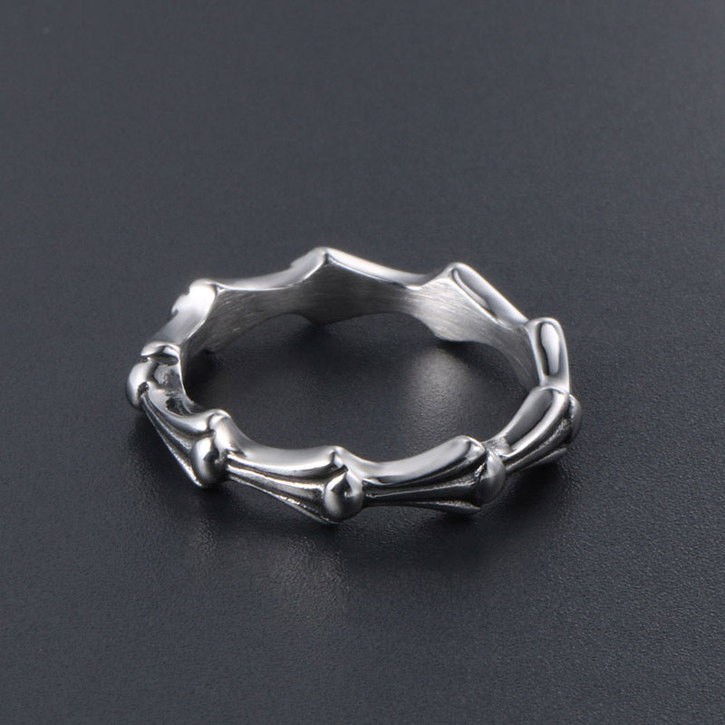 Trendy Titanium Steel Ring for Girls - Simple and Fresh Fashion Tail Ring from Japan and South Korea