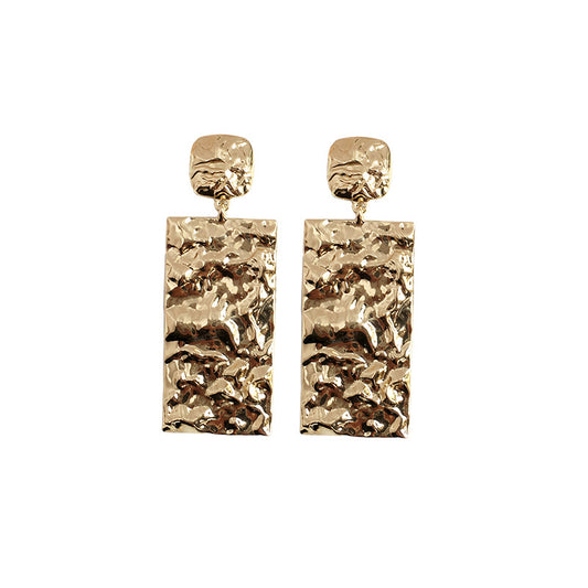 Retro Chic European and American Alloy Statement Earrings - Vienna Verve Collection