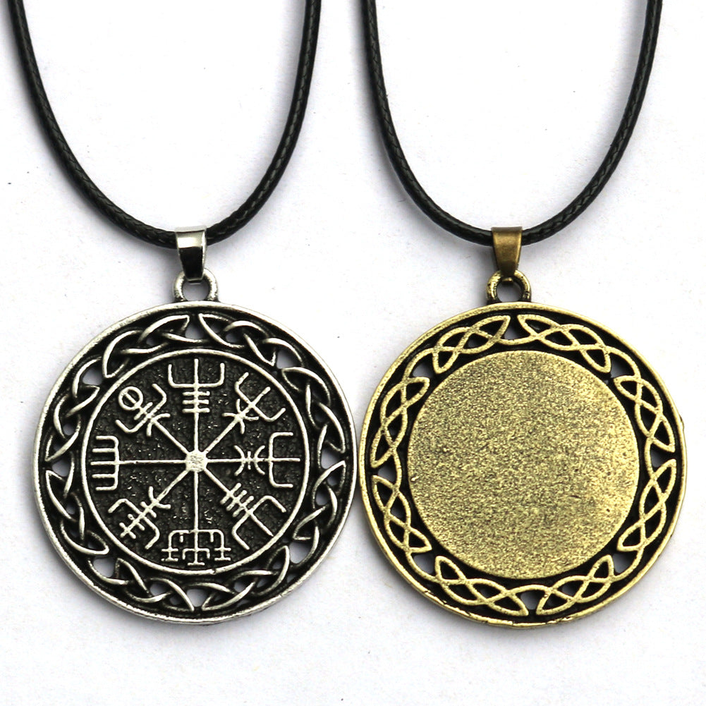 Viking Heritage Men's Necklace with Sailing Compass Detail