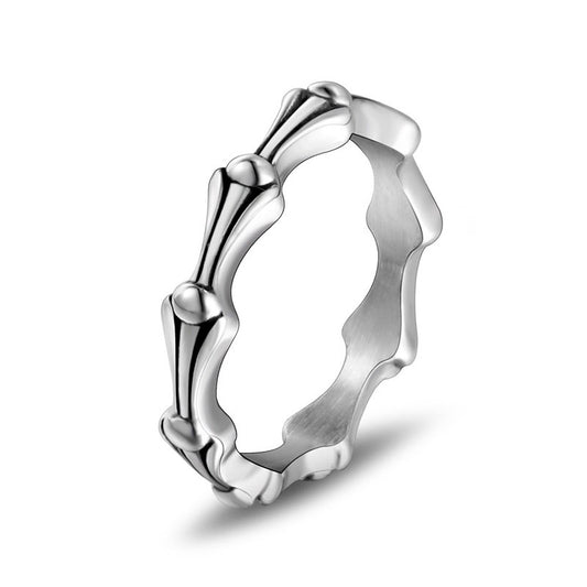 Trendy Titanium Steel Ring for Girls - Simple and Fresh Fashion Tail Ring from Japan and South Korea