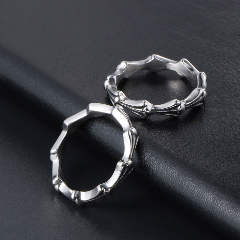 Trendy Titanium Steel Ring for Girls - Simple and Fresh Fashion Tail Ring from Japan and South Korea