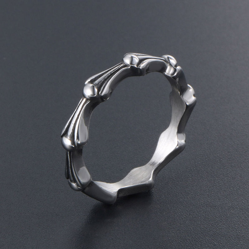 Trendy Titanium Steel Ring for Girls - Simple and Fresh Fashion Tail Ring from Japan and South Korea