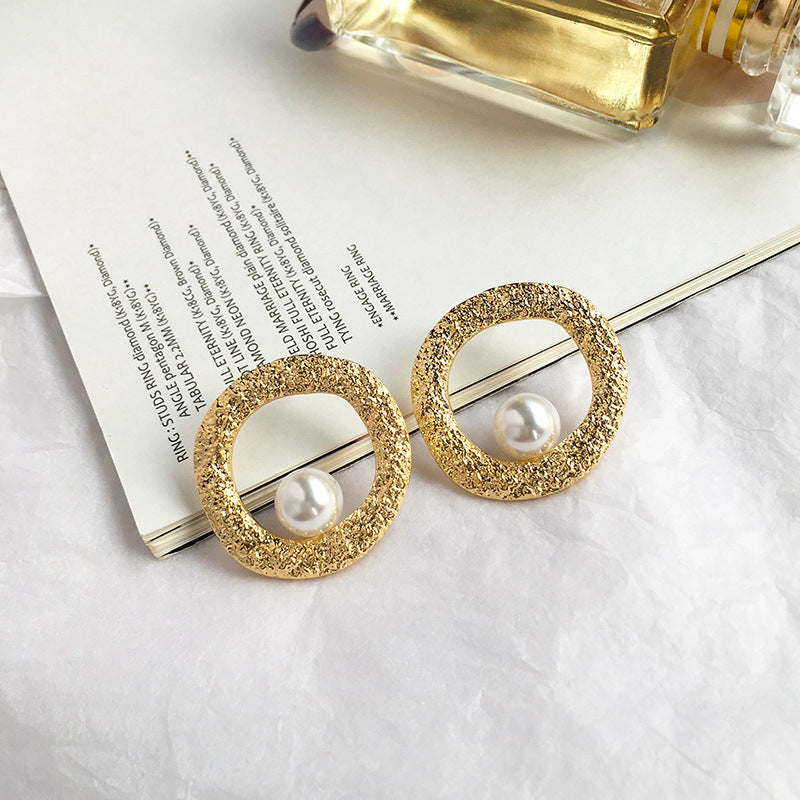 Wholesale Cross-Border Trade Irregular Circle Earrings - Vienna Verve Collection