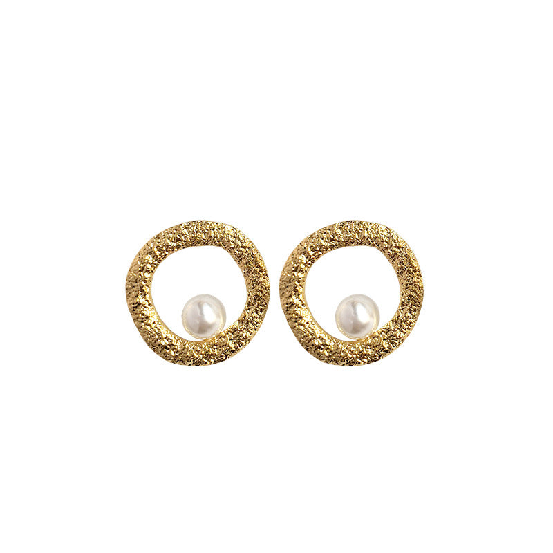 Wholesale Cross-Border Trade Irregular Circle Earrings - Vienna Verve Collection