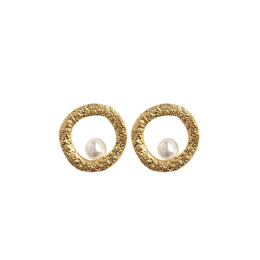 Wholesale Cross-Border Trade Irregular Circle Earrings - Vienna Verve Collection