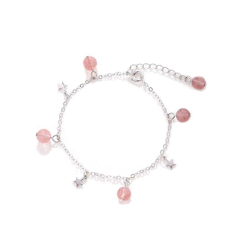 Fortune's Favor Sterling Silver Crystal and Moonlight Stone Bracelet