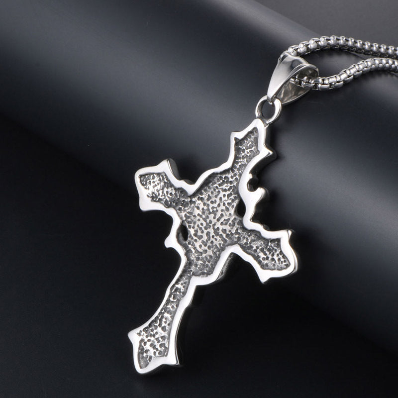 Titanium Steel Torredo Cross Pendant Necklace for Couples – Wholesale Men's Jewelry