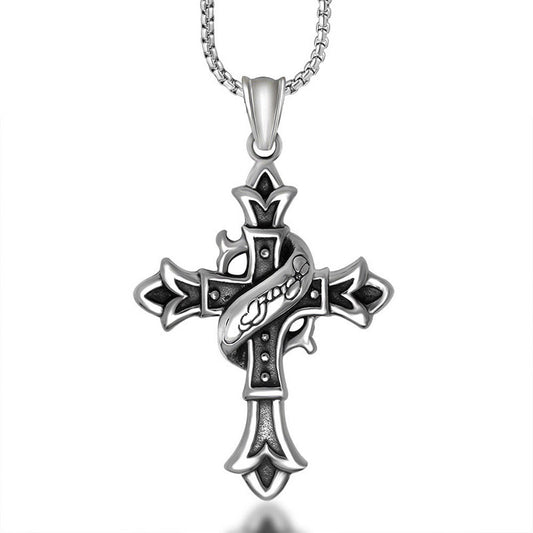 Titanium Steel Torredo Cross Pendant Necklace for Couples – Wholesale Men's Jewelry