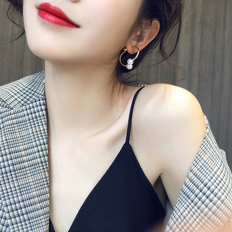 Two Pearl Earrings with a South Korean Twist