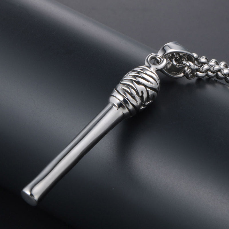 Minimalist Titanium Steel Matchstick Pendant Necklace for All - Trendy Soul Devouring Design