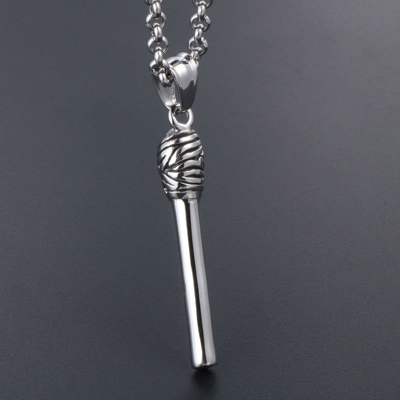 Minimalist Titanium Steel Matchstick Pendant Necklace for All - Trendy Soul Devouring Design