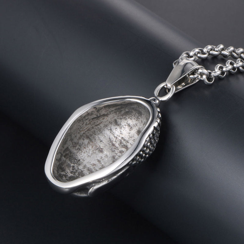 Sakyamuni Buddha 3D Pendant Necklace for Men in Titanium Steel