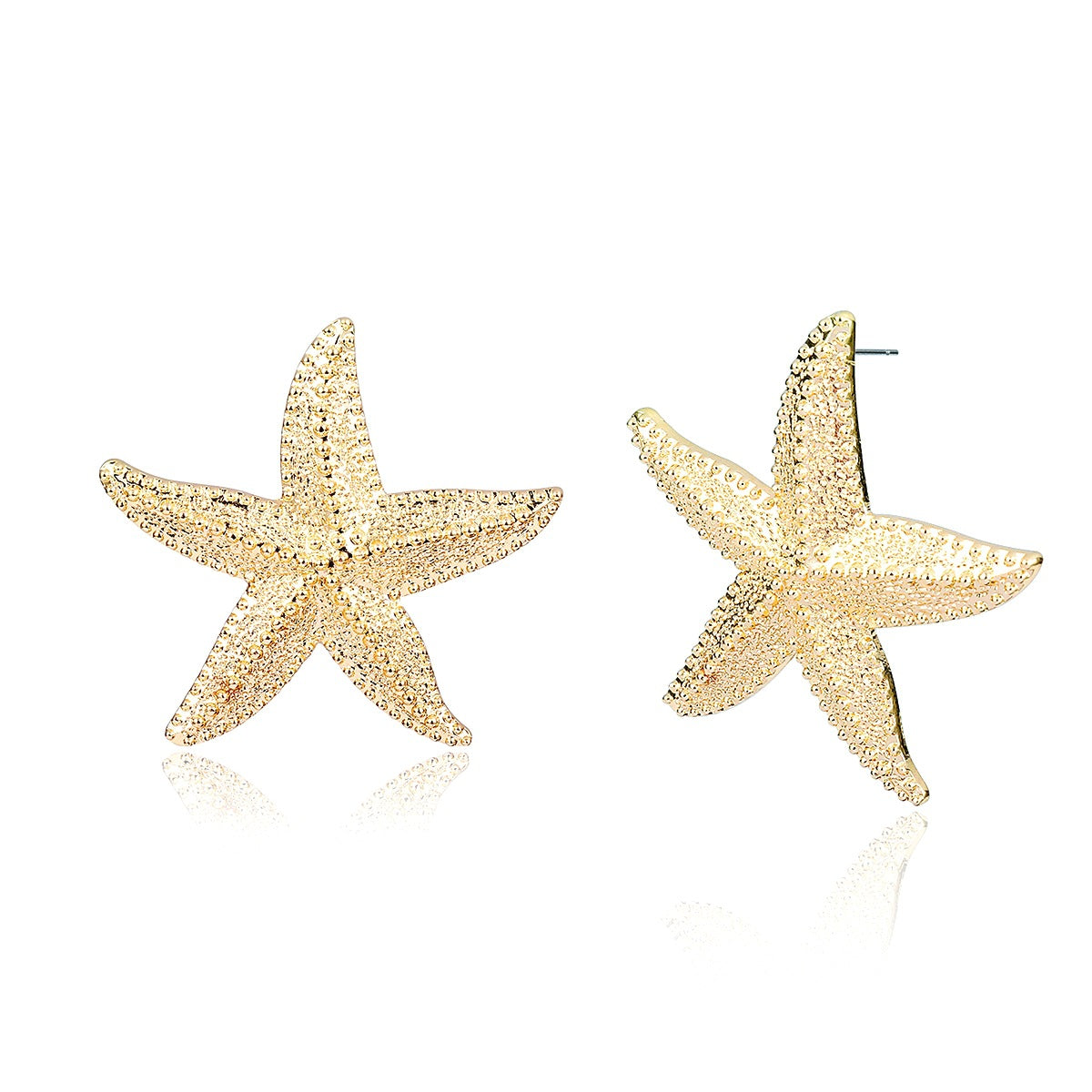 European and American Cross Border Jewelry: Retro and Diverse Geometric Earrings with Simple Stars and Imitation Pearl Accents for Women