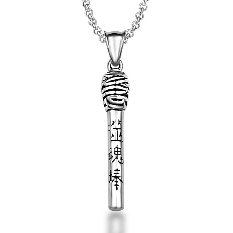 Minimalist Titanium Steel Matchstick Pendant Necklace for All - Trendy Soul Devouring Design