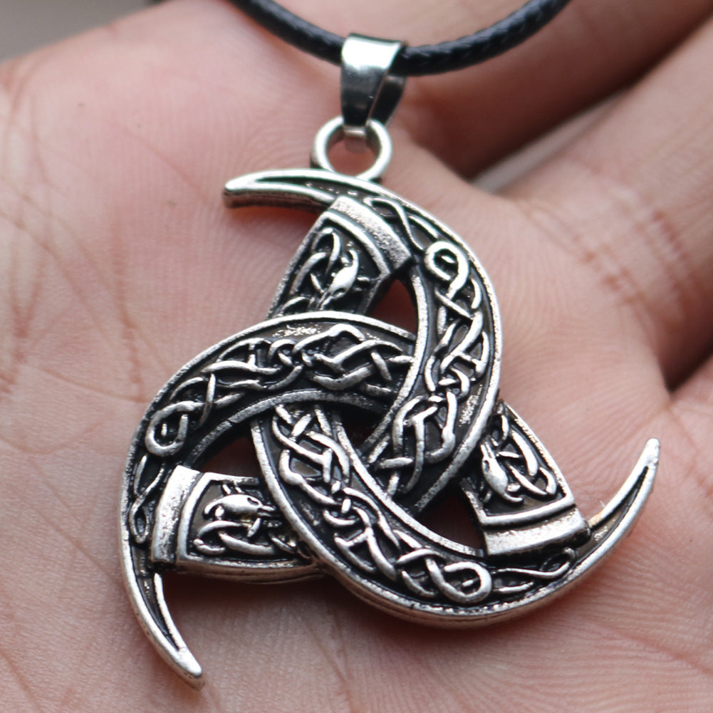 Legendary Norse Odin Cape Necklace with Dragon Pendants for Men