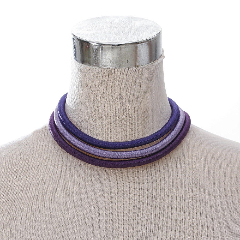 Stylish Multi-layer Woven Choker Necklace - Fashionable Clavicle Chain Jewelry by Planderful Collection