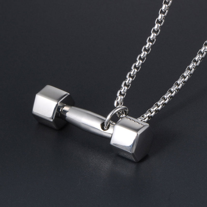 Trendy Titanium Steel Pendant Necklace for Men and Women – Personalized Couple Design