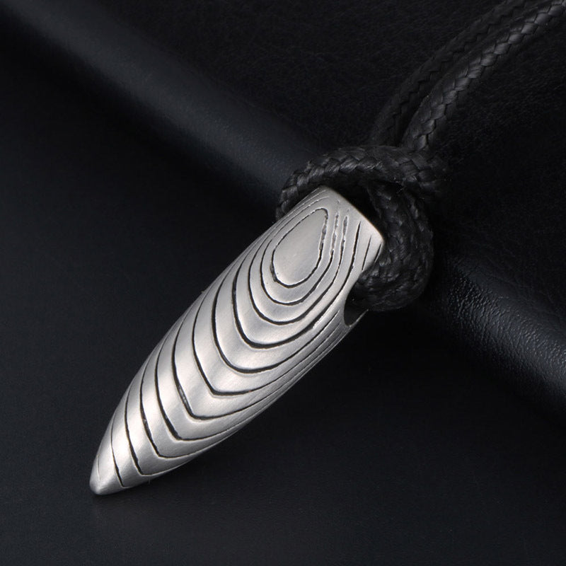 Men's Titanium Steel Bullet Necklace - Everyday Genie Collection