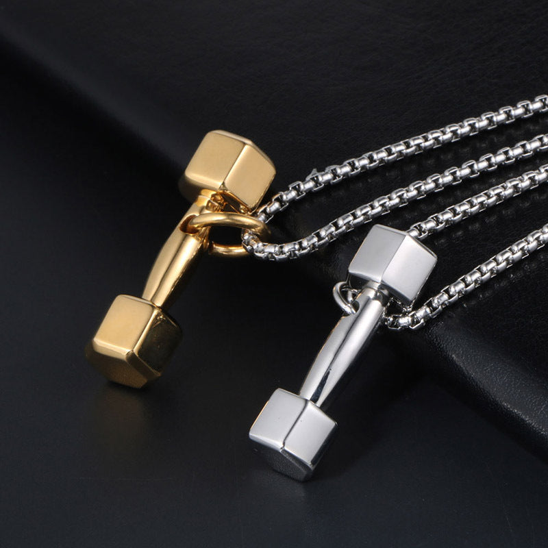 Trendy Titanium Steel Pendant Necklace for Men and Women – Personalized Couple Design