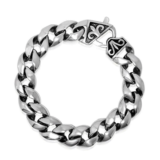 Trendy Men's Titanium Steel Bracelet - Bold Hip-Hop Style Accessory