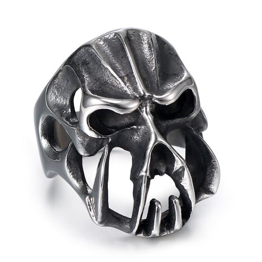 Alternative Personality Monster Titanium Steel Ring for Men - Rock Style Fashion Accessory