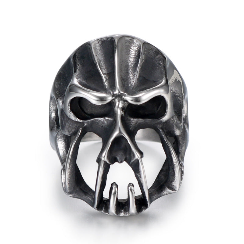 Alternative Personality Monster Titanium Steel Ring for Men - Rock Style Fashion Accessory