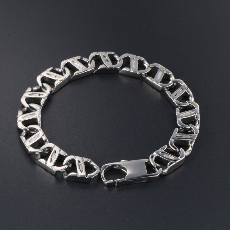 Elegant Titanium Steel Couple Bracelets - Unisex Fashion Essentials