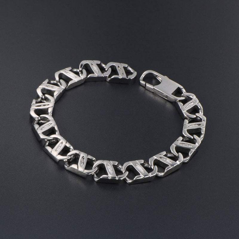 Elegant Titanium Steel Couple Bracelets - Unisex Fashion Essentials