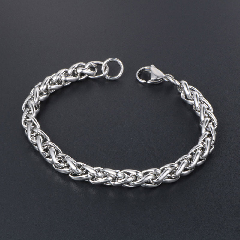 Men's Titanium Steel Elegant Keel Design Bracelet - Trendy Fashion Jewelry