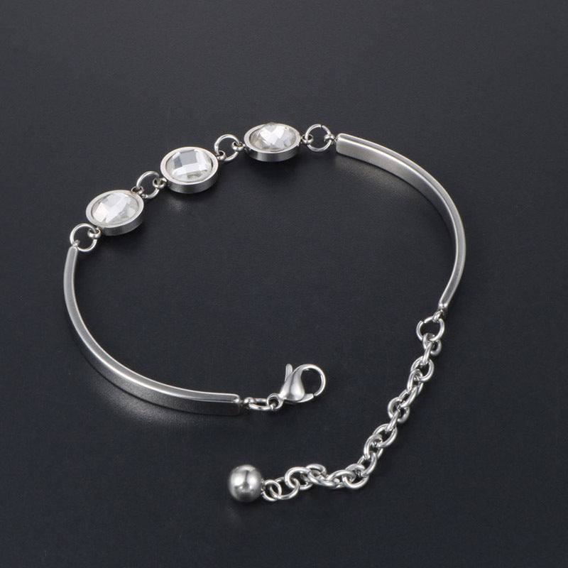 Couples' Elegant Titanium Steel Bracelets - Stylish Jewelry for Him and Her