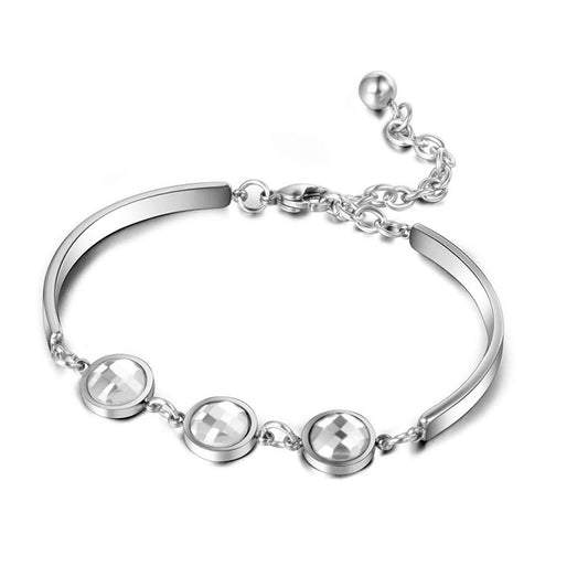 Couples' Elegant Titanium Steel Bracelets - Stylish Jewelry for Him and Her