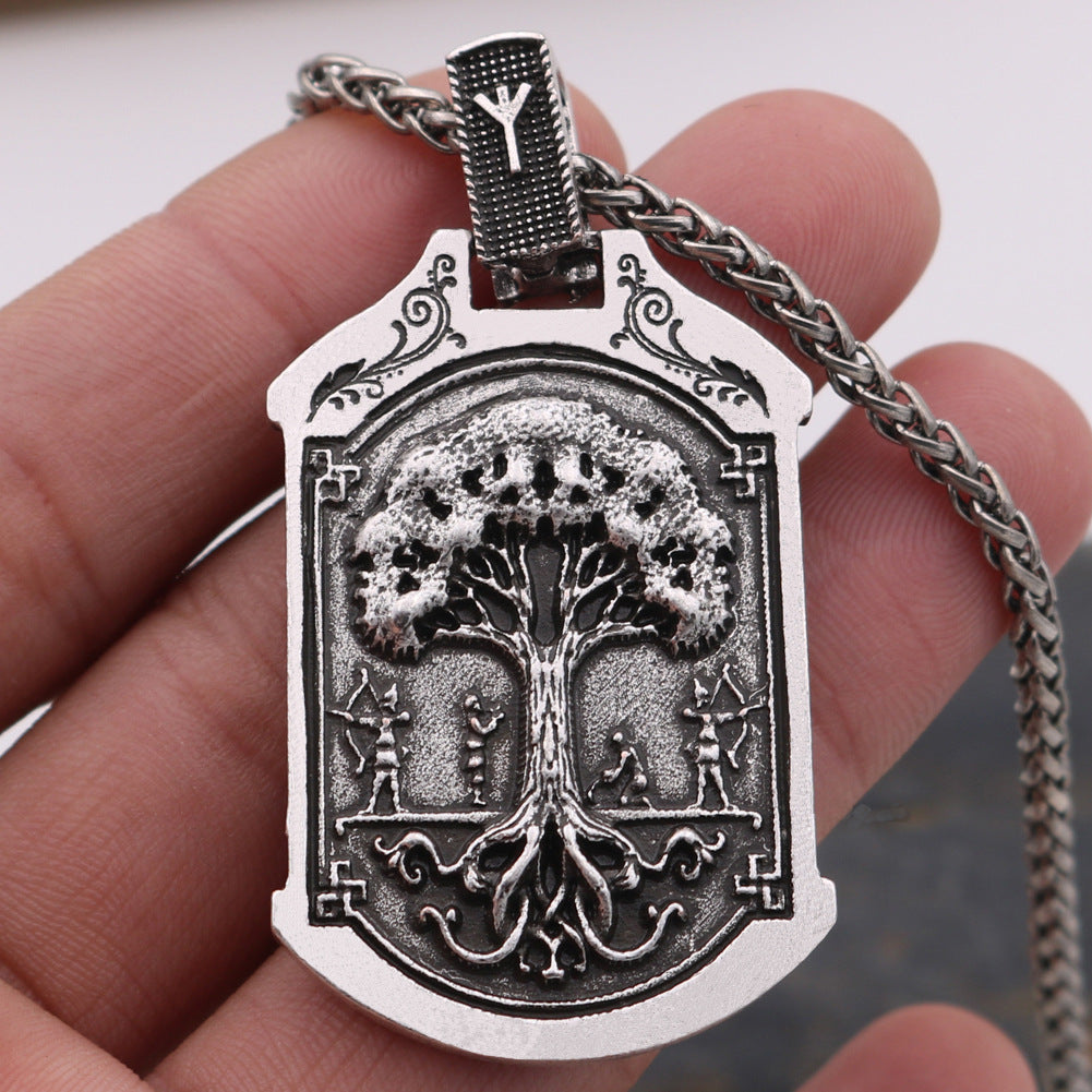 Viking Odin Lion and Eagle Totem Necklace - Norse Legacy Collection