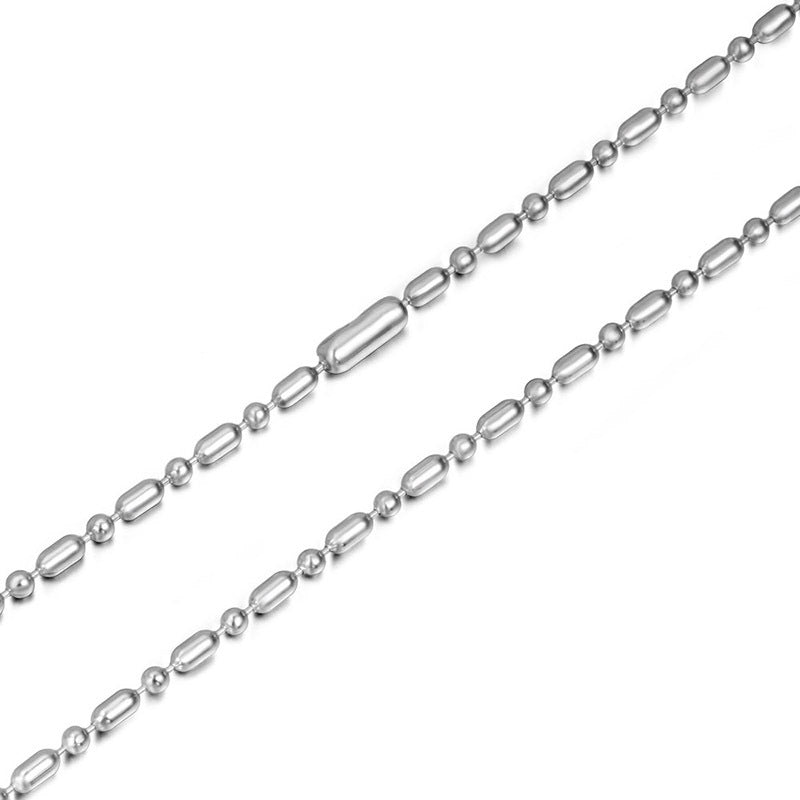 Customizable Bamboo Chain Necklace - Durable Stainless Steel Jewelry for Everyone