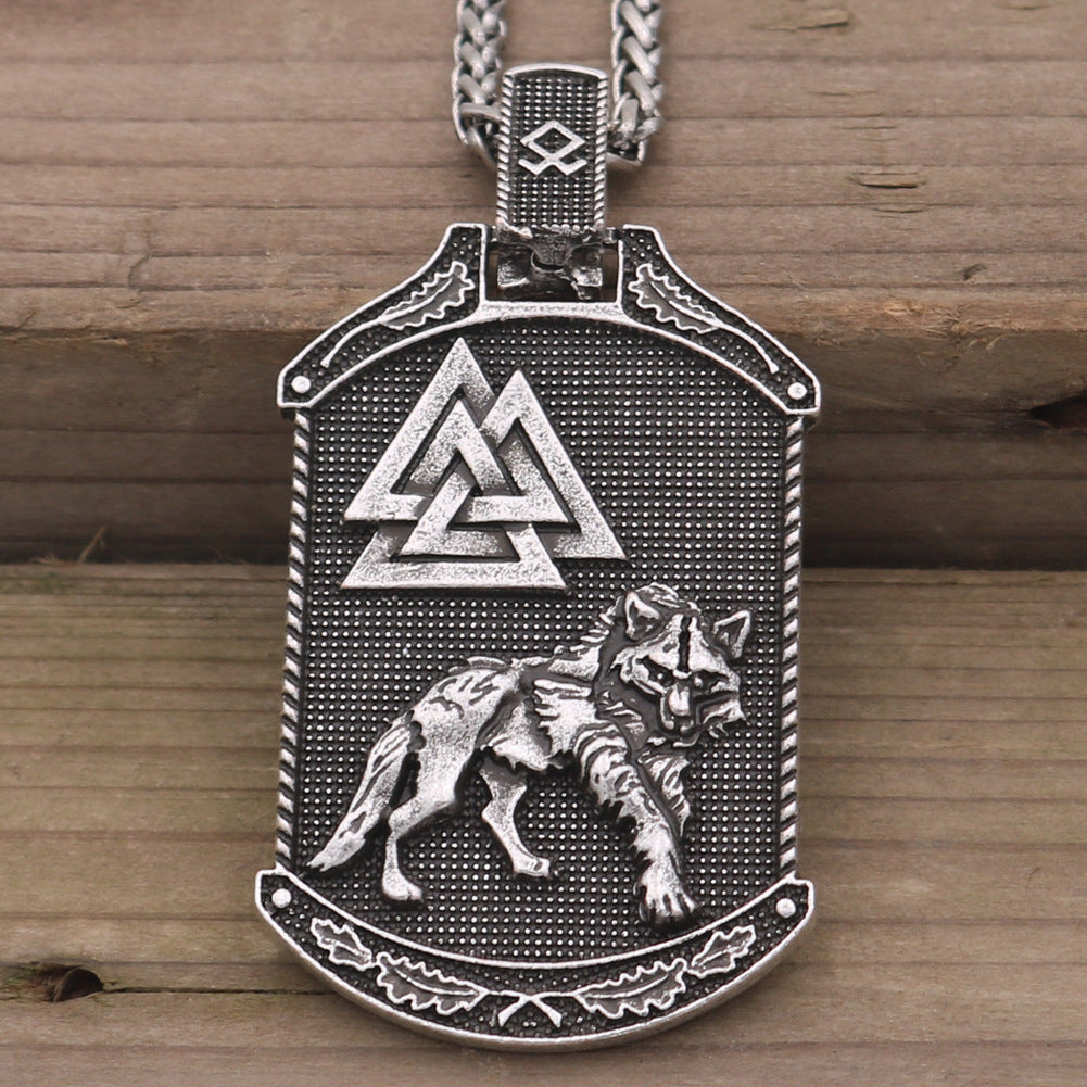 Viking Odin Lion and Eagle Totem Necklace - Norse Legacy Collection